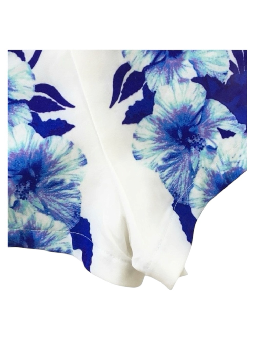 new LF into ❦ Chic Hibiscus Print Shorts ❦ Bright Amethyst Colorful Floral ❦ 6 - Picture 6 of 16
